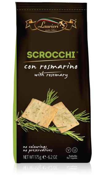 Scrocchi con Rosmarino - Rosmarincracker 175g Beutel