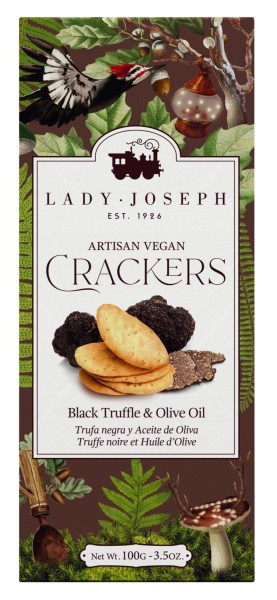 Lady Joseph Cracker mit Schwarzem Trüffel und Olivenöl