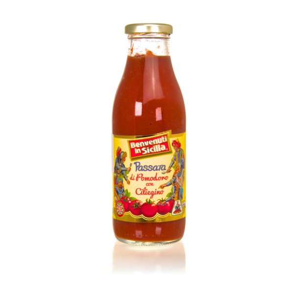 Contorno Passata di Pomodoro con Ciliegino - passierte Tomaten mit Kirschtomaten 520g